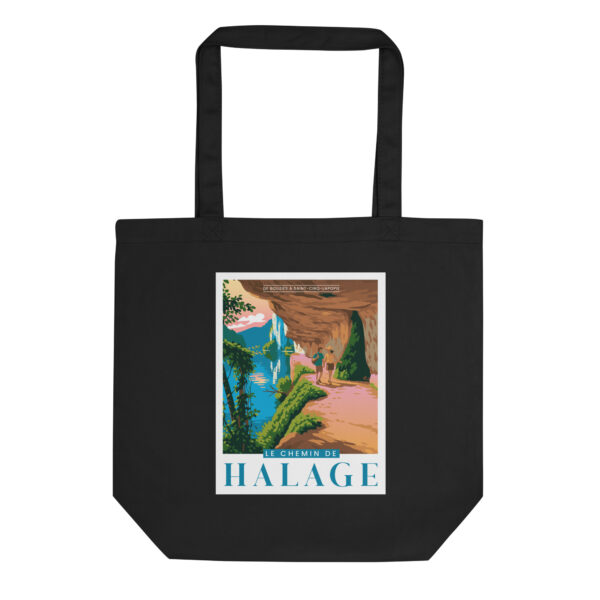 Tote Bag coton Bio <br> Le chemin de Halage – Image 2