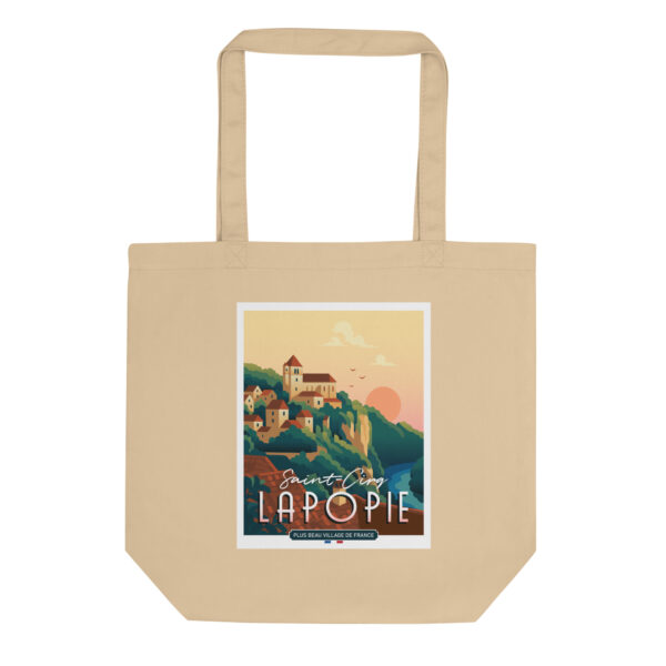 Tote Bag coton Bio <br> Le plus beau village de France – Image 4