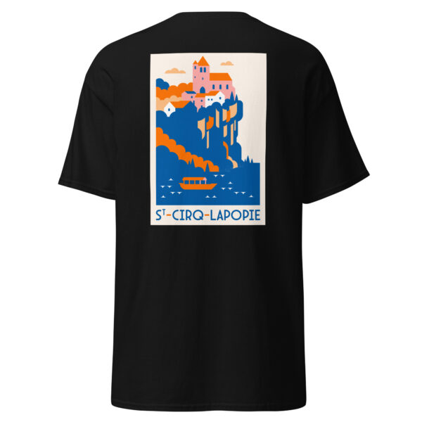 T-shirt unisexe <br> St-Cirq-Lapopie en couleur – Image 2
