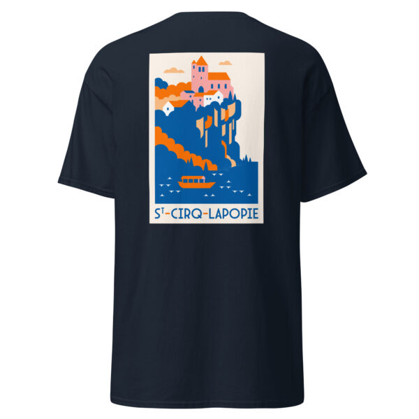 T-shirt unisexe <br> St-Cirq-Lapopie en couleur – Image 4