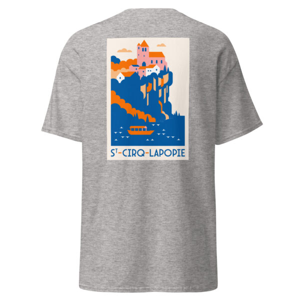 T-shirt unisexe <br> St-Cirq-Lapopie en couleur – Image 6