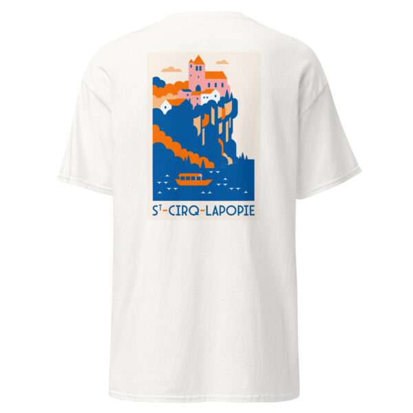 T-shirt unisexe <br> St-Cirq-Lapopie en couleur
