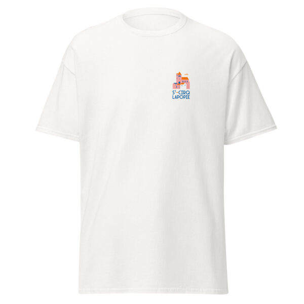 T-shirt unisexe <br> St-Cirq-Lapopie en couleur – Image 8