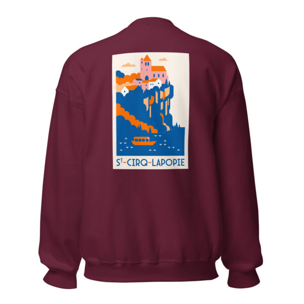 Sweat unisexe <br> St-Cirq-Lapopie en couleur - Image 5