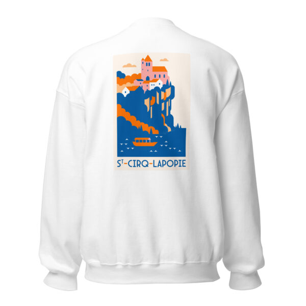 Sweat unisexe <br> St-Cirq-Lapopie en couleur - Image 3