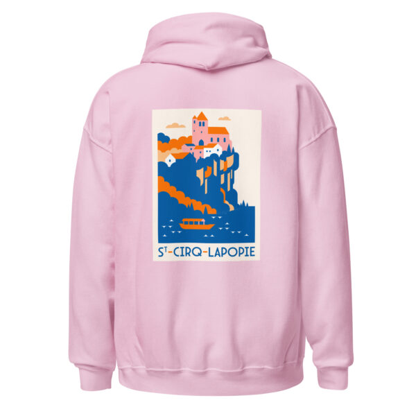 Hoodie unisexe <br> St-Cirq-Lapopie en couleur – Image 5