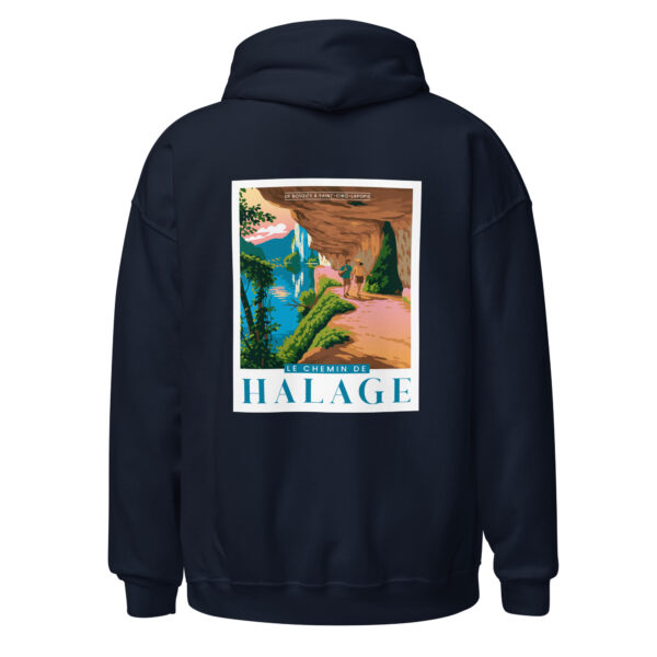Hoodie unisexe <br> Le chemin de Halage – Image 7