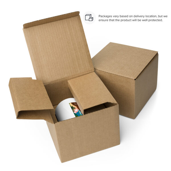 Mug blanc brillant <br> Le chemin de Halage – Image 4