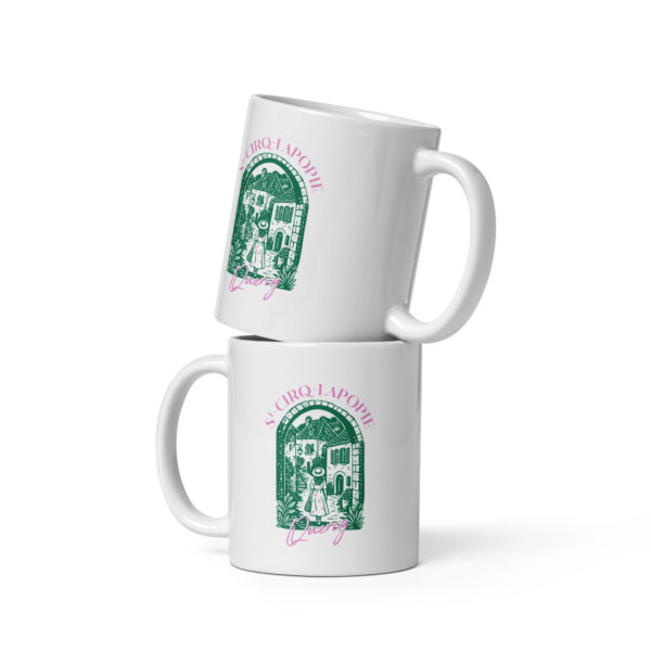 Mug blanc brillant <br> Promenade en Quercy - Image 3
