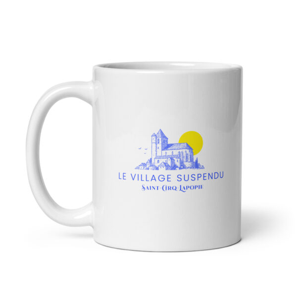 Mug blanc brillant <br> Le village suspendu – Image 2
