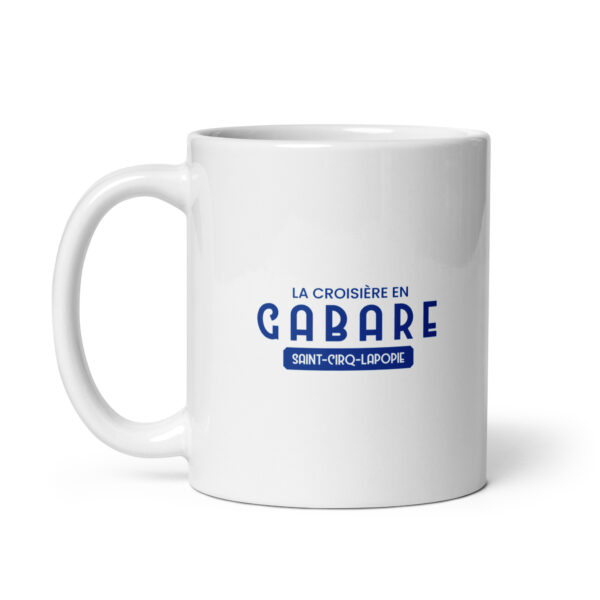 Mug blanc brillant <br> La croisière en Gabare – Image 2