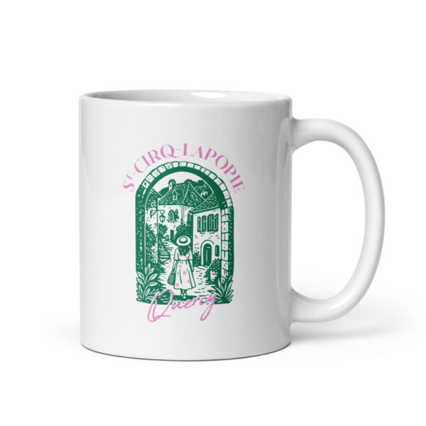Mug blanc brillant <br> Promenade en Quercy